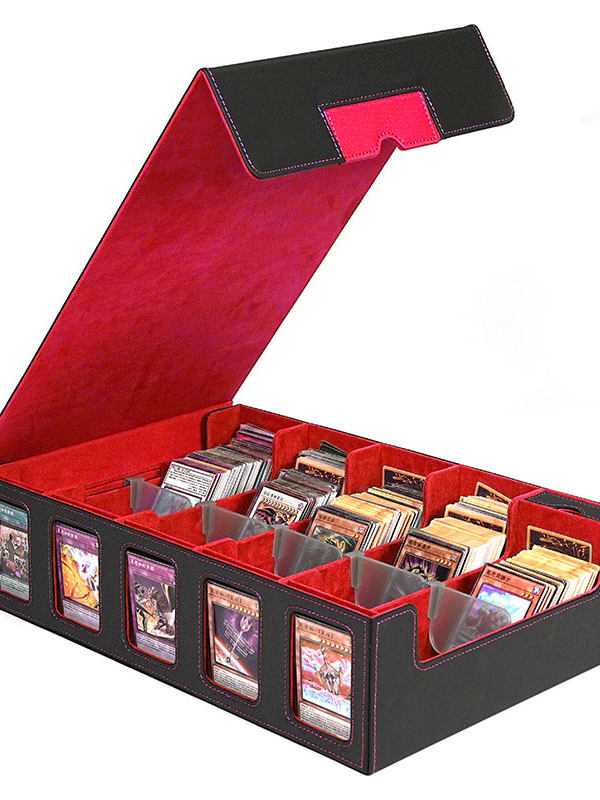 多層構造PUレザー製TCGカード収納ボックス、窓付き大容量オ - Storage のレビューと価格