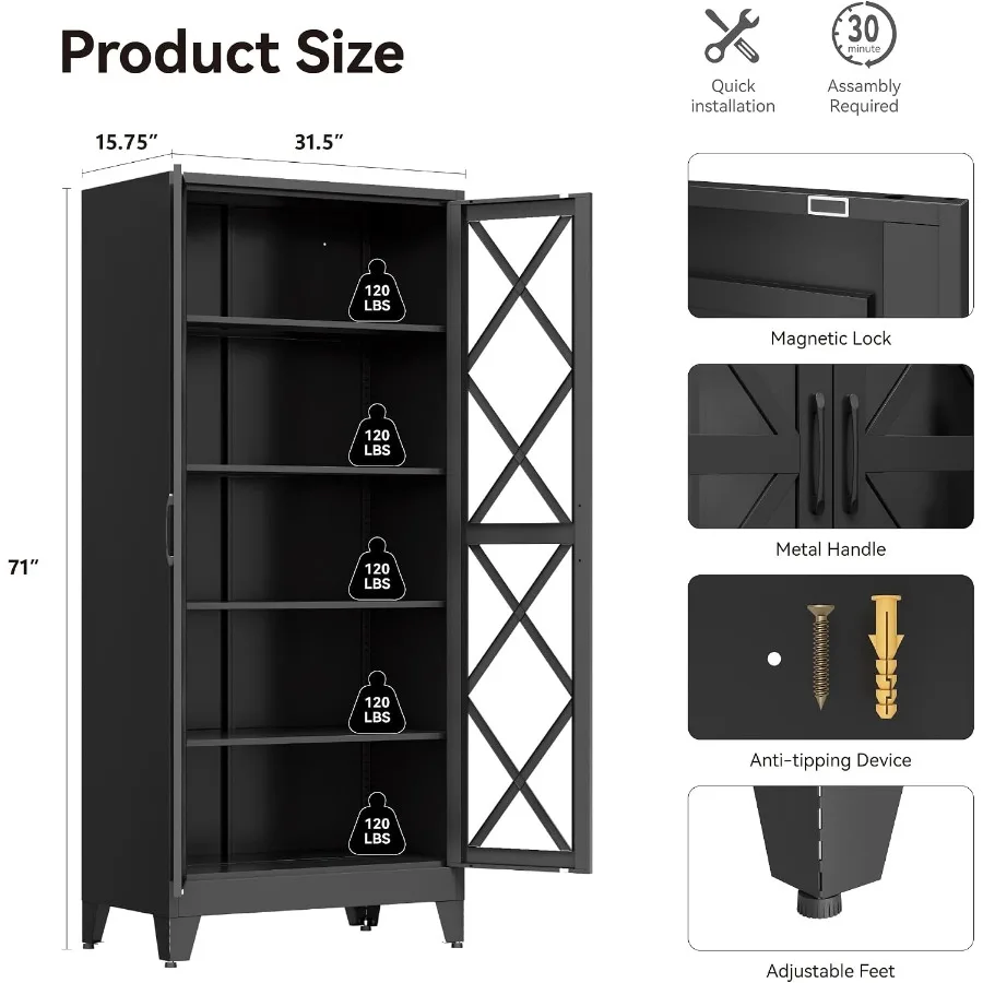 71cm幅の金属製収納キャビネット。家庭用またはオフィス用と - Storage のレビューと価格