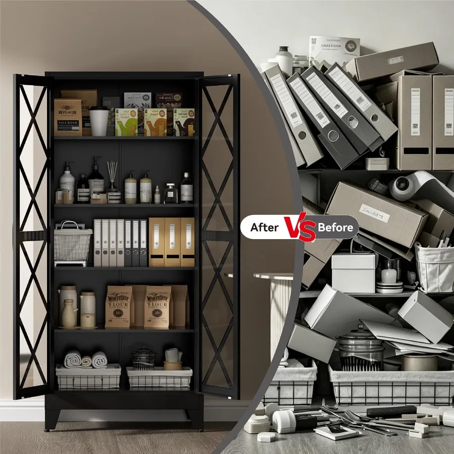 71cm幅の金属製収納キャビネット。家庭用またはオフィス用と - Storage のレビューと価格