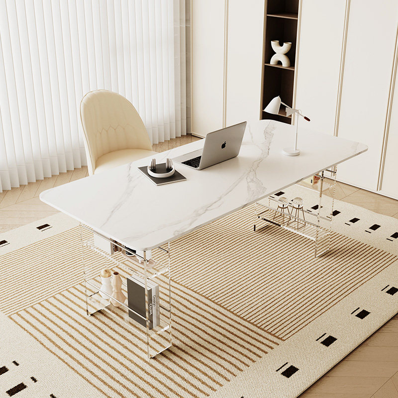 北欧の高級焼結石デスクモダンデザインバルコニーフローティング - Bedroom Furniture のレビューと価格